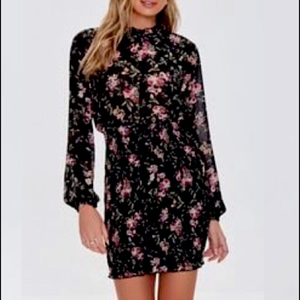 Floral print mini dress forever 21 small